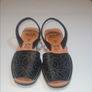 Ria Menorca Abarcas leather laser cut size 40